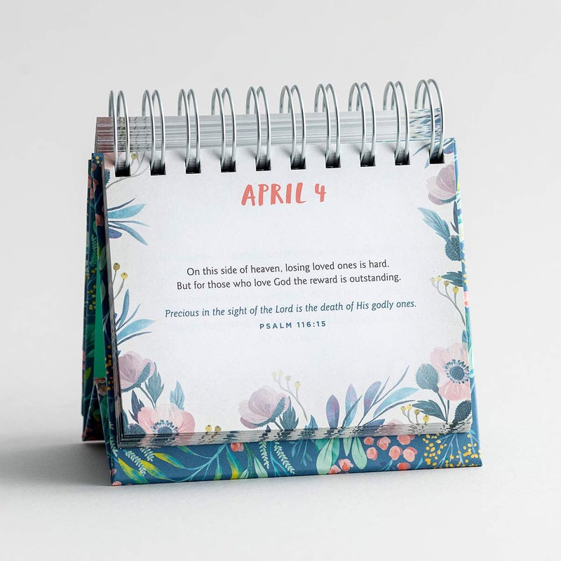 DaySpring - One Minute with God - Perpetual Calendar (J1391), Green, 5 1/2" x 5 1/4" x 1 1/4" - Image 4